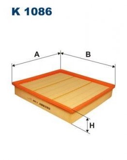 K1086 Фільтр, повітря у внутрішньому просторі FILTRON підбір по vin на Brocar