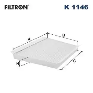 K1146 Фильтр, воздух во внутренном пространстве FILTRON підбір по vin на Brocar