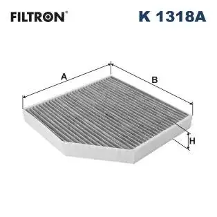 K1318A Фільтр, повітря у внутрішньому просторі FILTRON підбір по vin на Brocar