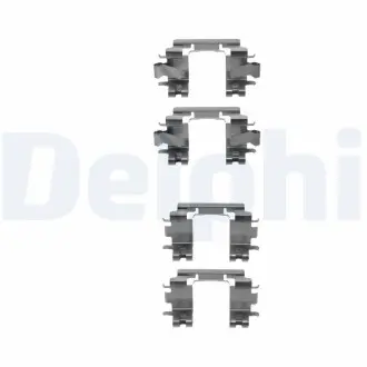 LX0298 Комплектуючі, колодки дискового гальма DELPHI підбір по vin на Brocar