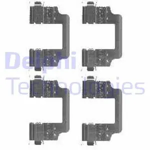 LX0455 Комплектующие, колодки дискового тормоза DELPHI подбор по vin на Brocar