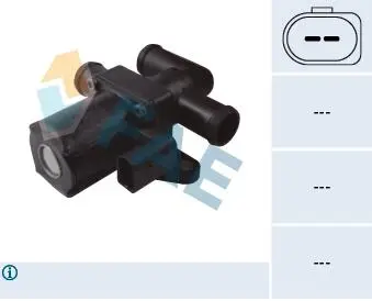 55014 Клапан управления охлаждающей жидкости VW Caddy III 1.9TDi 04-10/T5 1.9-3.2 V6 03- (электро) FAE подбор по vin на Brocar