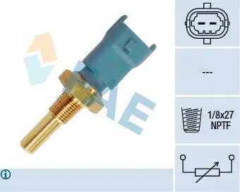 33690 Датчик, температура охолоджуючої рідини FAE підбір по vin на Brocar