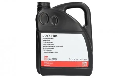 23932 Рідина гальмівна DOT4 Plus (5L) FEBI BILSTEIN підбір по vin на Brocar