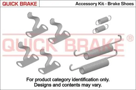 1050869 Монтажный комплект барабанных колодок QUICK BRAKE підбір по vin на Brocar