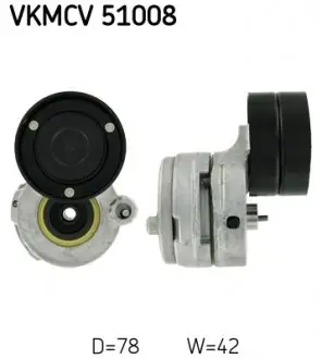 VKMCV51008 Натяжний ролик, поліклиновий ремінь SKF підбір по vin на Brocar