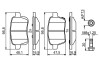 0986494825 Комплект тормозных колодок BOSCH підбір по vin на Brocar