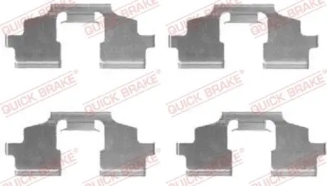 1091675 Монтажний компл.,гальм.колодки QUICK BRAKE підбір по vin на Brocar