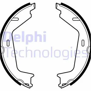 LS2144 Тормозные колодки, барабанные DELPHI підбір по vin на Brocar