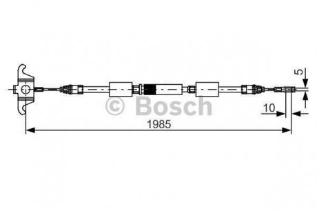 1987482128 Трос, стояночная тормозная система BOSCH подбор по vin на Brocar