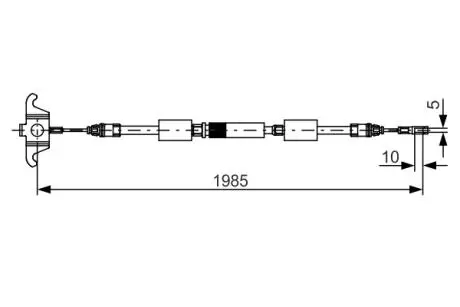 1987482128 Трос, стояночная тормозная система BOSCH подбор по vin на Brocar