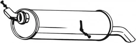 190141 Глушитель выхлопных газов конечный BOSAL подбор по vin на Brocar