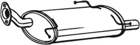 219383 Глушник вихлопних газів кінцевий BOSAL підбір по vin на Brocar