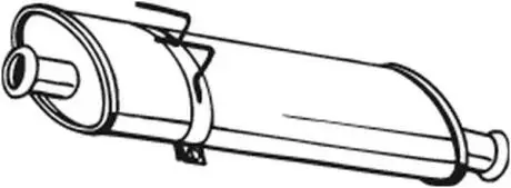 200825 Середній глушник вихлопних газів BOSAL підбір по vin на Brocar