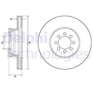 BG4679C Гальмівний диск DELPHI підбір по vin на Brocar