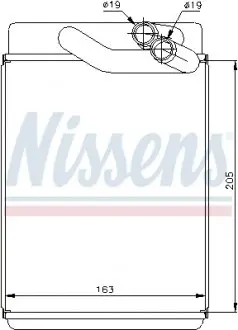 77616 Теплообмінник, опалення салону NISSENS підбір по vin на Brocar