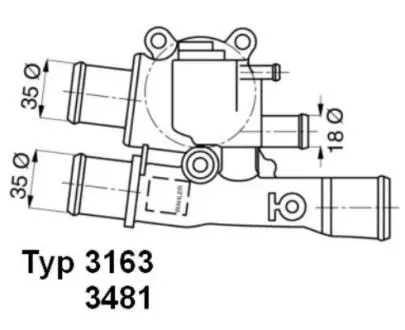 348188D Термостат WAHLER підбір по vin на Brocar
