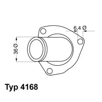 416892D Термостат 92°С Opel 2.0 90- WAHLER підбір по vin на Brocar