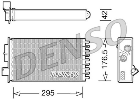 DRR12022 Теплообменник, отопление салона DENSO подбор по vin на Brocar