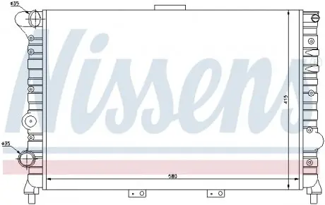 60038 Радиатор, охлаждение двигателя NISSENS подбор по vin на Brocar