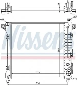 60998 Радиатор, охлаждение двигателя NISSENS подбор по vin на Brocar
