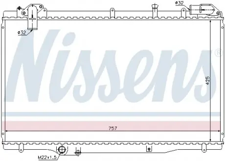 63791 Радиатор, охлаждение двигателя NISSENS подбор по vin на Brocar