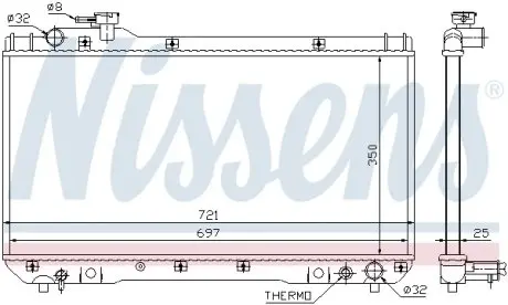 64706 Радиатор, охлаждение двигателя NISSENS подбор по vin на Brocar