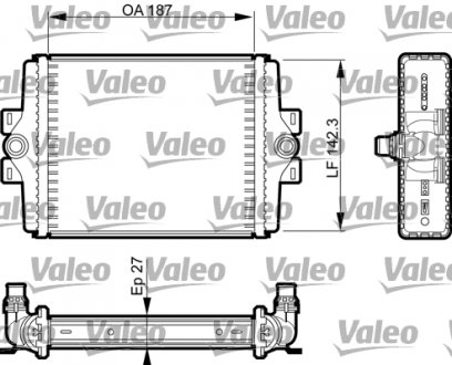 735467 Радиатор охлаждения BMW 3 (F30/F80) 11-18 N20/N26/N57 VALEO подбор по vin на Brocar