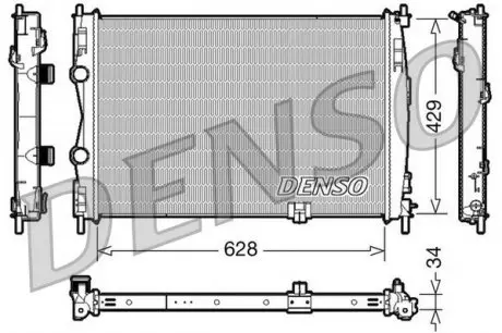 DRM46017 Радіатор, охолодження двигуна DENSO підбір по vin на Brocar