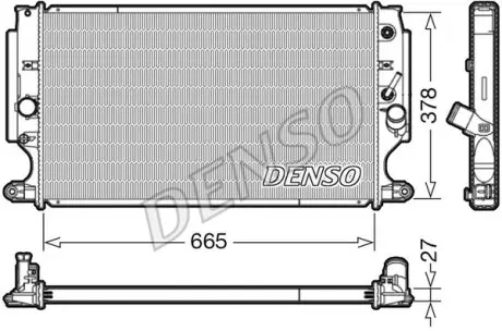 DRM50088 Радиатор, охлаждение двигателя DENSO підбір по vin на Brocar