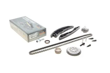 210413 Комплект ланцюга ГРМ Hyundai i20/i30/ix20 1.4/1.6 07-/Kia Rio/Soul 1.4/1.6 11- (z=158) HEPU підбір по vin на Brocar