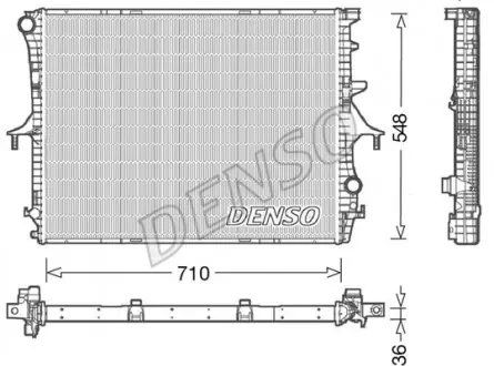 DRM02026 Основний радіатор (двигуна) DENSO підбір по vin на Brocar