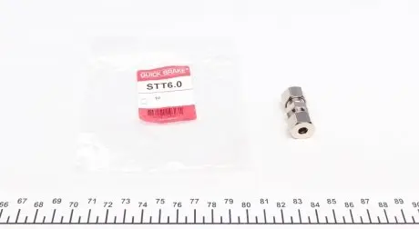 STT60 З&#039;єднувач трубки гальмівний d=6.0 QUICK BRAKE підбір по vin на Brocar