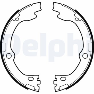 LS2119 Тормозные колодки, барабанные DELPHI подбор по vin на Brocar