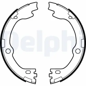 LS2119 Тормозные колодки, барабанные DELPHI підбір по vin на Brocar
