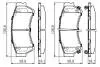 0986494221 Гальмівні колодки, дискові BOSCH підбір по vin на Brocar