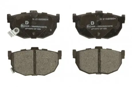 LP1073 Тормозные колодки, дисковые. DELPHI подбор по vin на Brocar