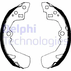 LS1685 Тормозные колодки, барабанные DELPHI підбір по vin на Brocar