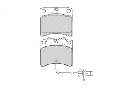 FVR1492 Тормозные колодки, дисковые. FERODO подбор по vin на Brocar