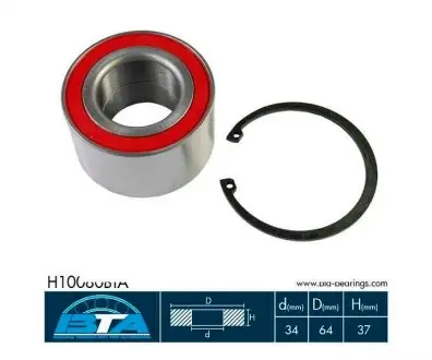 H10080BTA Підшипник колеса,комплект BTA підбір по vin на Brocar