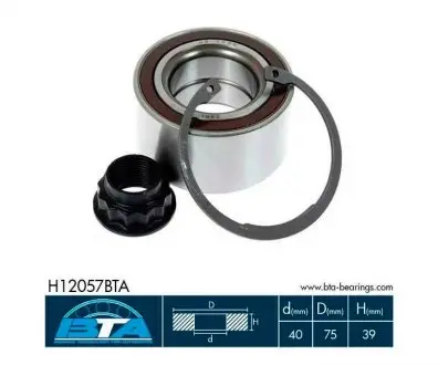 H12057BTA Підшипник колеса,комплект BTA підбір по vin на Brocar