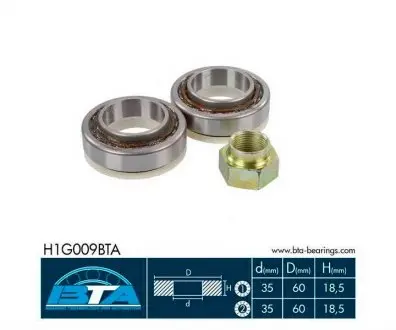 H1G009BTA Подшипник колеса, комплект BTA подбор по vin на Brocar