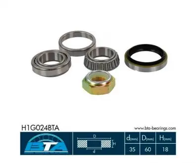 H1G024BTA Підшипник ступиці перед. правий Ford Sierra 83-92 BTA підбір по vin на Brocar