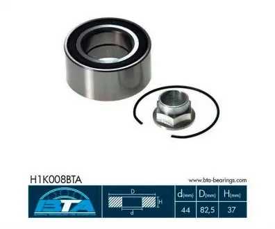H1K008BTA Підшипник колеса,комплект BTA підбір по vin на Brocar