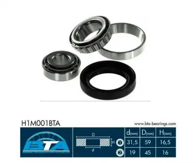 H1M001BTA Підшипник колеса,комплект BTA підбір по vin на Brocar