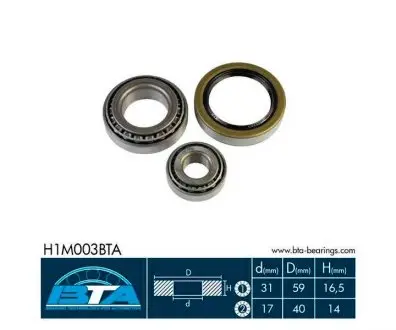 H1M003BTA Підшипник колеса,комплект BTA підбір по vin на Brocar