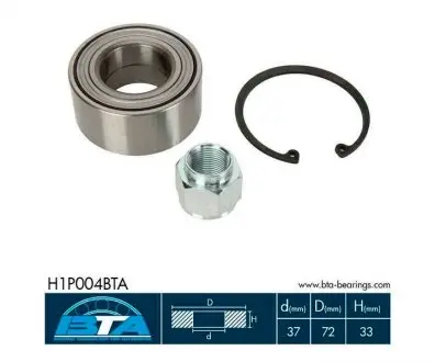 H1P004BTA Подшипник колеса, комплект BTA підбір по vin на Brocar