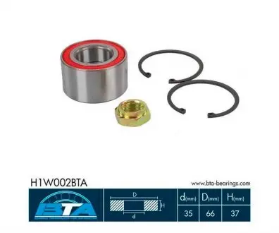 H1W002BTA Подшипник колеса, комплект BTA подбор по vin на Brocar