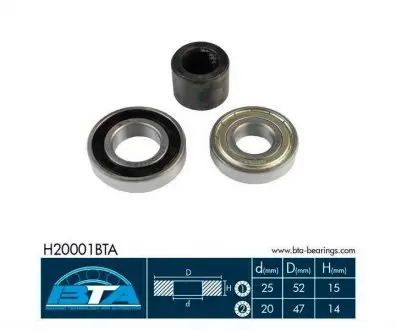 H20001BTA Підшипник колеса,комплект BTA підбір по vin на Brocar