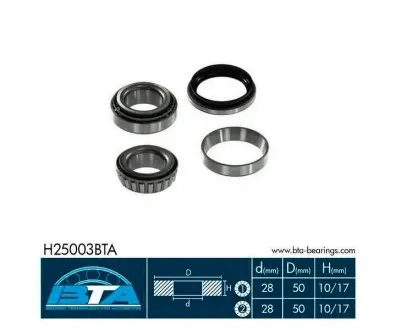 H25003BTA Підшипник колеса,комплект BTA підбір по vin на Brocar
